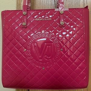 New Glossy Pink Versace Jeans bag